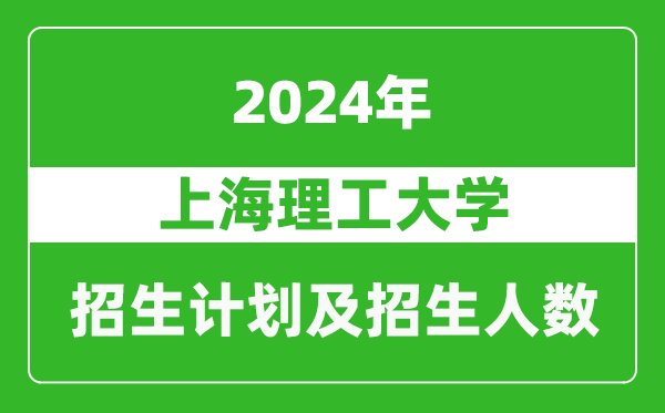 <b>上海理工大学2024年在江苏的招生计划及招生人数</b>